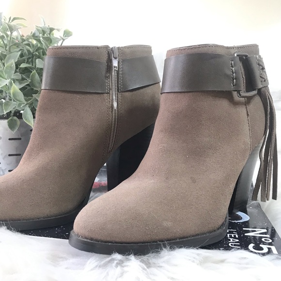 KENSIE Masola Suede Ankle Boots Tassle | NWT Sz 9 - Picture 4 of 8